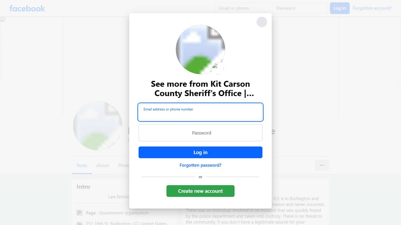 Kit Carson County Sheriff's Office Burlington CO Facebook